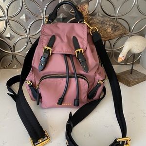 Burberry Crossbody Rucksack Mauve Pink